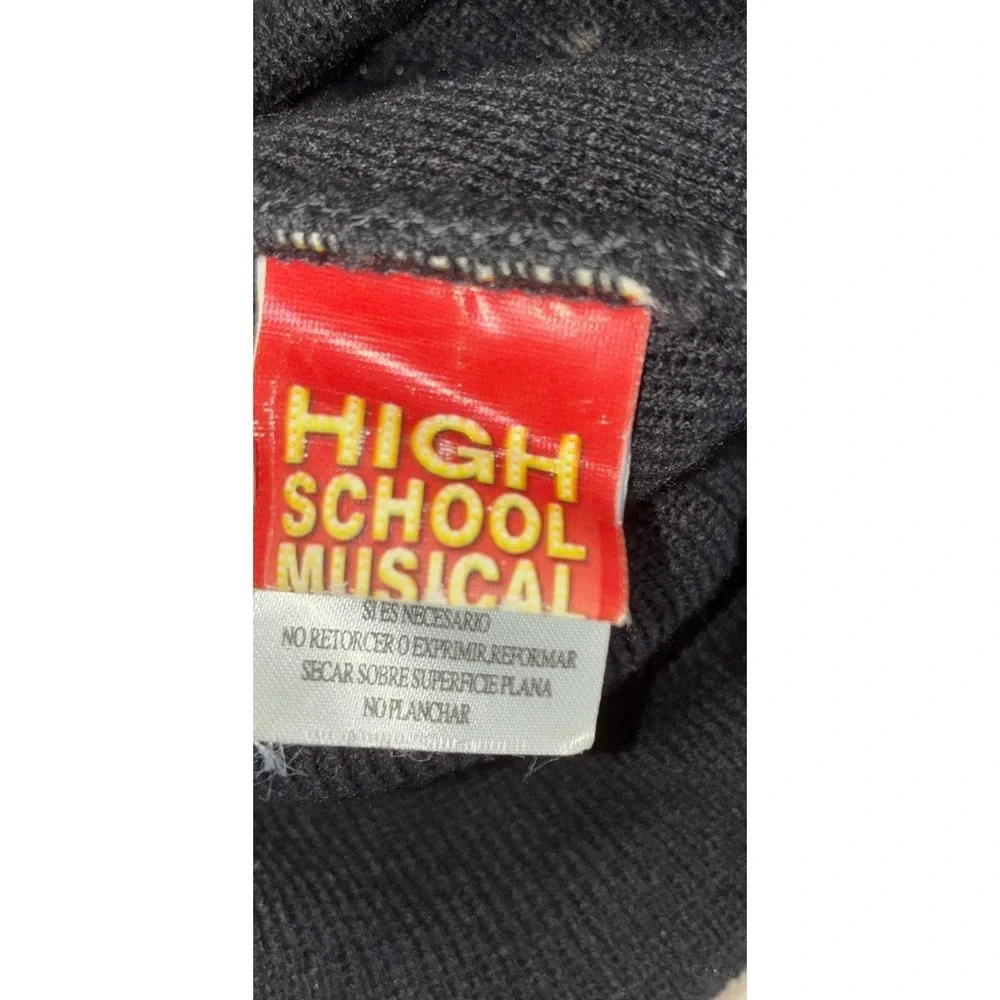 High School Musical Beanie One Size  Black Troy Zac‎ Efron Y2K *flaw